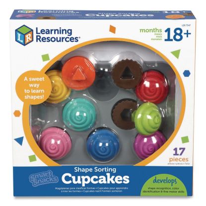 Smart Snacks Shape Sorting Cupcakes, Pre-K, 17 Pieces1