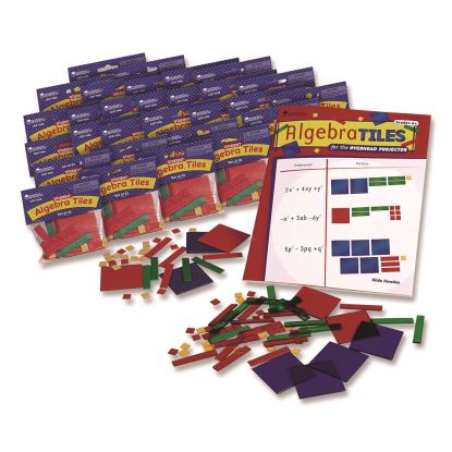 Algebra Tiles Class Set, Grades 7 to 9, 32 Pieces/Set, 30 Sets1