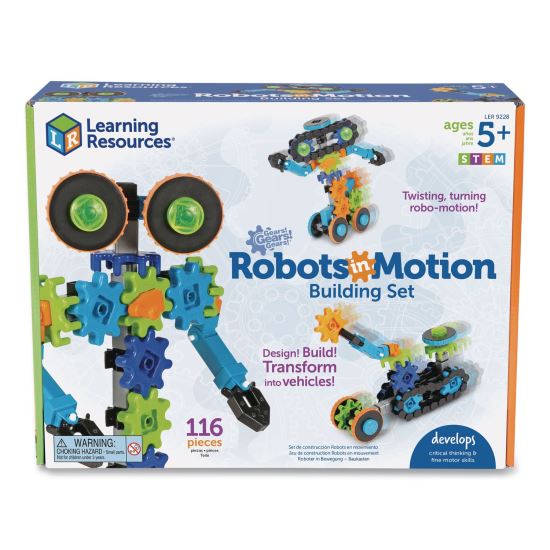 Gears! Gears! Gears! Robots in Motion Building Set, Grades K to 5, 116 Pieces1