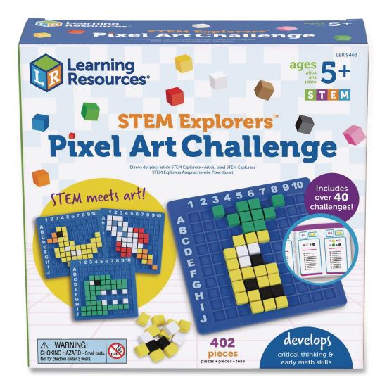 STEM Explorers Pixel Art Challenge, Grades K to 2, 402 Pieces1