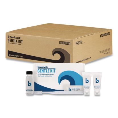 Amenities Kit, Mouth Rinse, Toothbrush, Toothpaste, Body Wash, Shampoo, Low Allergen, 12 Kits/Carton1