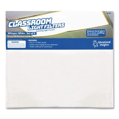 Florescent Light Filter Covers, Square, 2 ft x 4 ft, Whisper White, 4 Panels1