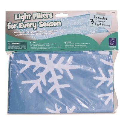 Fluorescent Light Filter Covers, Rectangular, Seasonal Designs, Blue, 3 Covers1