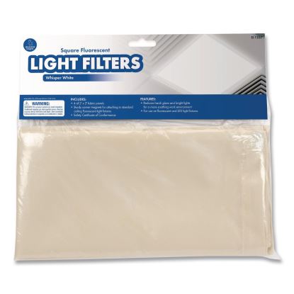 Fluorescent Light Filter Covers, Square, 2 ft x 2 ft, Whisper White, 4 Covers1