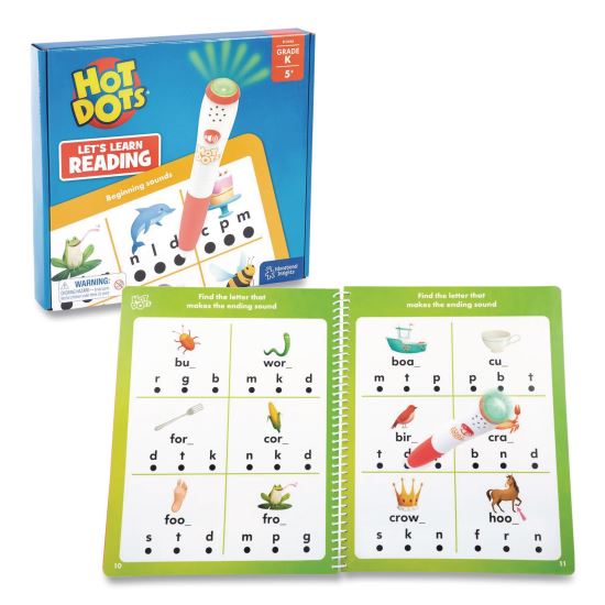 Hot Dots Let's Learn Kindergarten Reading, Grade K, 50 Pages1
