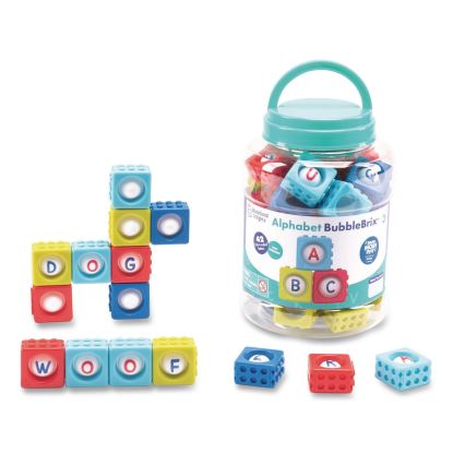 Alphabet BubbleBrix. Ages 3 to 7, Plastic, Assorted Colors, 42 Pieces1