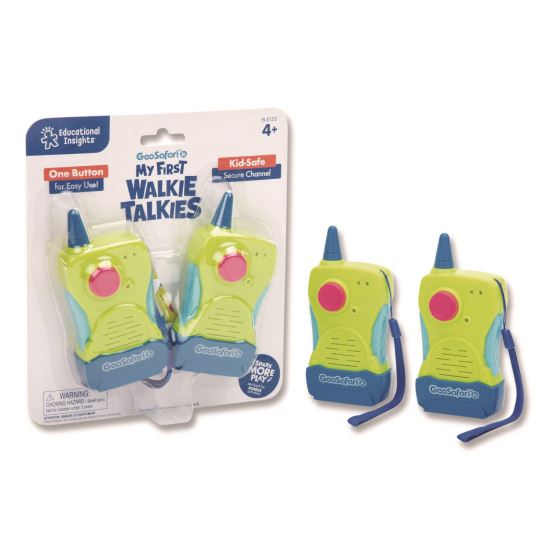 My First Walkie Talkies, Range: 300 ft, 8.9 x 7 x 1.2, Multicolor, 2 Walkie Talkies1