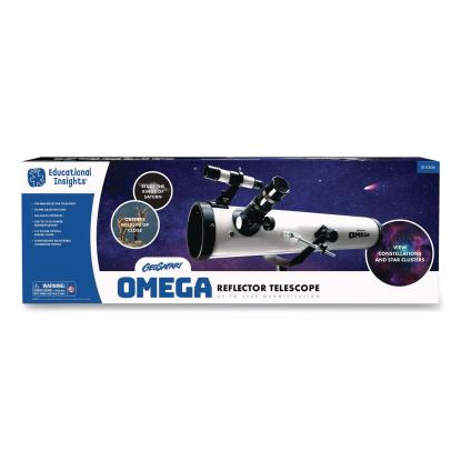 GeoSafari Omega Reflector Telescope,, 2 Elements, 35x to 300x Magnification, 76 mm Aperture, 700 mm Focal Length, White1