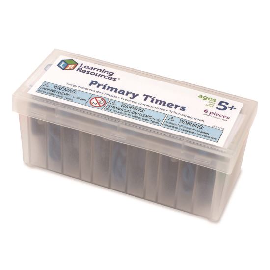 Student Timer, LCD, 2.5 x 6.3 x 2.5, Assorted Colors, 6 Timers1