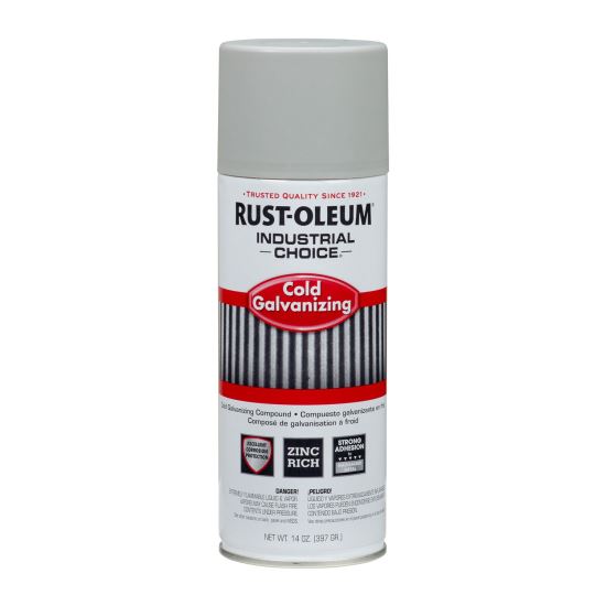 Industrial Choice Galvanizing Compound Spray, Metallic, 14 oz Aerosol Can, 6/Carton1