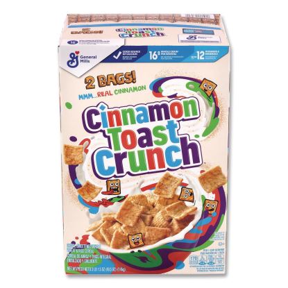 Cereal, Cinnamon, 2 Bags/Box, 49.5 oz Box1