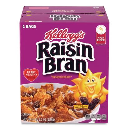 Raisin Bran Cereal, 2 Bags/Box, 76.5 oz Box1