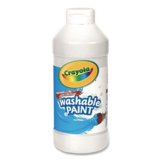 Washable Paint, 12 Assorted Colors, 16 oz Bottle, 12/Set1