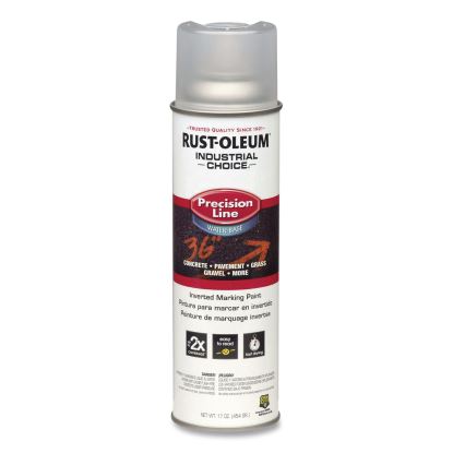 Industrial Choice M1800 System Water-Based Precision Line Marking Paint, Gloss Clear, 17 oz Aerosol Can, 12/Carton1
