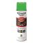 Industrial Choice M1600 System Solvent-Based Precision Line Marking Paint, Flat Fluorescent Green, 17 oz Aerosol Can, 12/CT1
