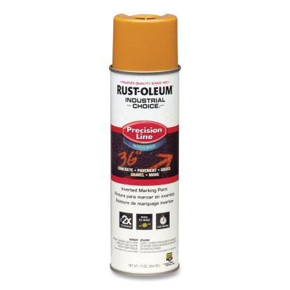 Industrial Choice M1800 System Water-Based Precision Line Marking Paint, Gloss Yellow, 17 oz Aerosol Can, 12/Carton1