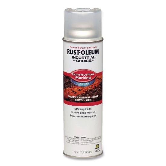 Industrial Choice M1400 System Water-Based Construction Marking Paint, Gloss Clear, 17 oz Aerosol Can, 12/Carton1