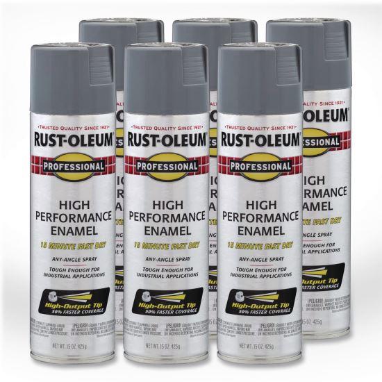 Professional Spray Paint, Gloss Dark Machine Gray, 15 oz Aerosol Can, 6/Carton1