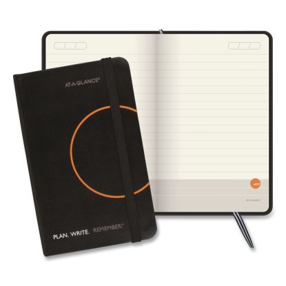 Plan. Write. Remember. Planning Notebook with Reference Calendar, 5.63 x 3.56, Black/Gold-Circle Cover, Undated1