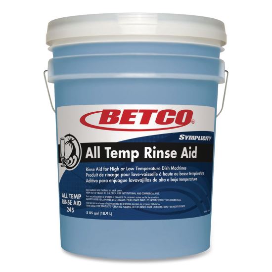 Symplicity All Temp Rinse Aid, 5 gal Pail1