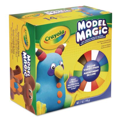 Model Magic Modeling Compound, Deluxe Variety Pack, Assorted Colors, 0.5 oz Pack, 14 Packs1