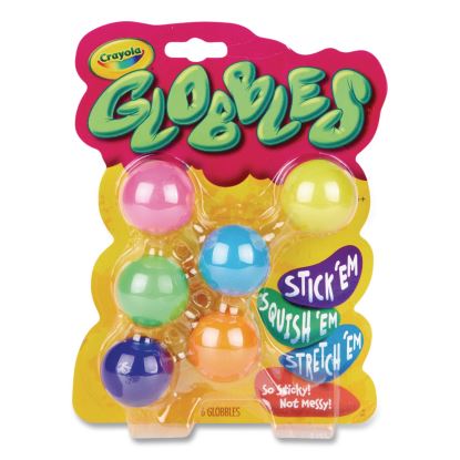 Globbles Squish Toys, Ages 4 and Up, Assorted Colors, 6/Pack1