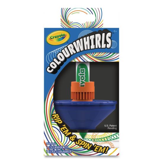 Colourwhirls Toy, (1) Colourwhirls Set/(1) Crayola Ultra-Clean Washable Marker/Step-by-Step Instruction Sheet1
