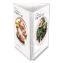 Tabletop Three-Sided Sign Holder, 4 x 6 Insert, Clear1