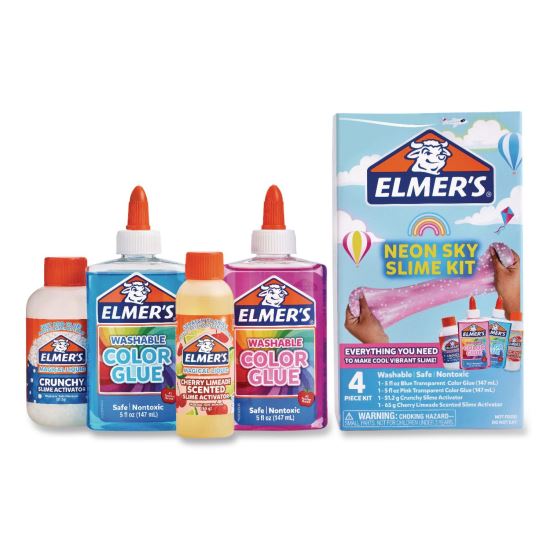 Neon Sky Slime Kit, Assorted Colors1