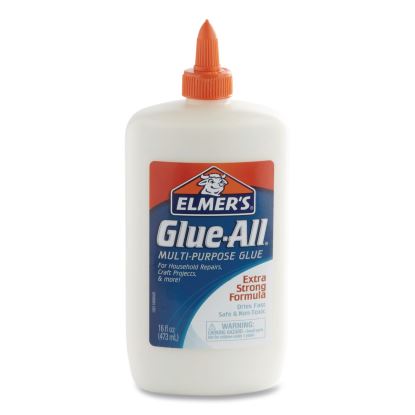 Glue-All White Glue, 16 oz, Dries Clear1