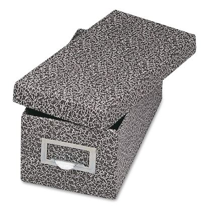 Index Card File Box with Lift-Off Lid, Holds 1,000 3 x 5 Cards, 5.63 x 11.63 x 4, Black Agate1