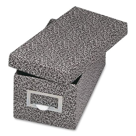 Index Card File Box with Lift-Off Lid, Holds 1,000 3 x 5 Cards, 5.63 x 11.63 x 4, Black Agate1