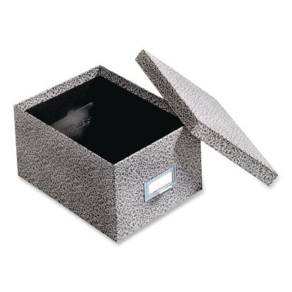 Index Card File Box with Lift-Off Lid, Holds 1,000 5 x 8 Cards, 8.63 x 11.63 x 6, Black Agate1