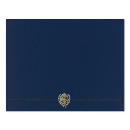 Classic Crest Certificate Covers, 9.38 x 12, Navy, 4/Pack1