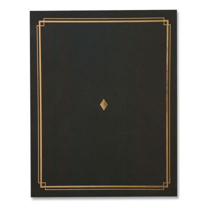 Certificate Holders 9.5 x 12, Black/Gold, 6/Pack1
