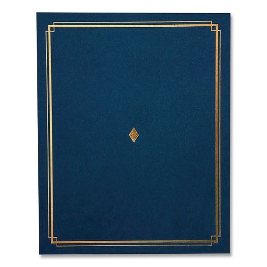 Certificate Holders, 9.5 x 12, Blue/Gold, 6/Pack1