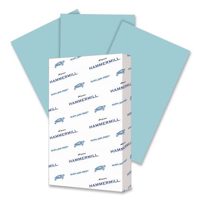 Colors Print Paper, 20 lb Bond Weight, 8.5 x 14, Blue, 500 Sheets/Ream1
