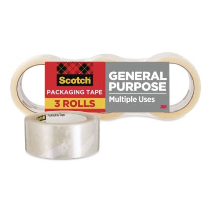 3350 General Purpose Packaging Tape, 3" Core, 1.88" x 54.6 yds, Clear, 3 Rolls/Pack1