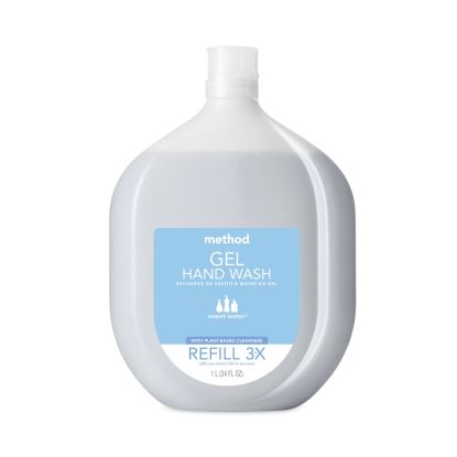 Gel Hand Wash Refill Tub, Sweetwater Scent, 34 oz, 4/Carton1