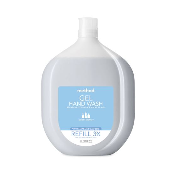 Gel Hand Wash Refill Tub, Sweetwater Scent, 34 oz, 4/Carton1
