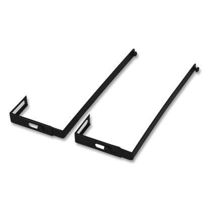 Metal Partition/Wall Hangers, Black, 2/Set1