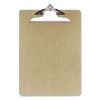 Recycled Hardboard Clipboard, 1" Clip Capacity, Holds 8.5 x 11 Sheets, Brown1