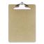 Recycled Hardboard Clipboard, 1" Clip Capacity, Holds 8.5 x 11 Sheets, Brown1