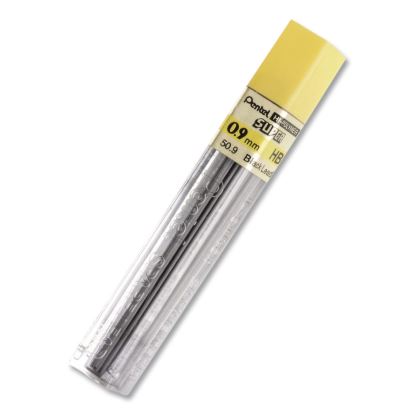 Super Hi-Polymer Lead Refills, 0.9 mm, HB, Black, 15 Leads/Tube, 3 Tubes/Pack1