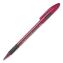 R.S.V.P. Razzle-Dazzle Pink Ribbon Ballpoint Pen, Stick, Medium 1 mm, Black Ink, Translucent Red Barrel, 5/Pack1