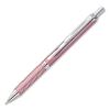 EnerGel Alloy RT Gel Pen, Retractable, Medium 0.7mm, Black Ink, Pink Barrel2