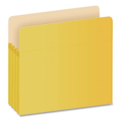 Colored File Pockets, 3.5" Expansion, Letter Size, Yellow1
