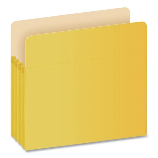 Colored File Pockets, 3.5" Expansion, Letter Size, Yellow1