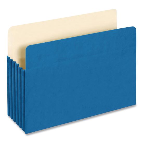 Colored File Pockets, 5.25" Expansion, Letter Size, Blue1