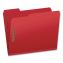 Colored Pressboard Top Tab Fastener Folders, 2" Expansion, 2 Fasteners, Letter Size, Bright Red Exterior, 25/Box1